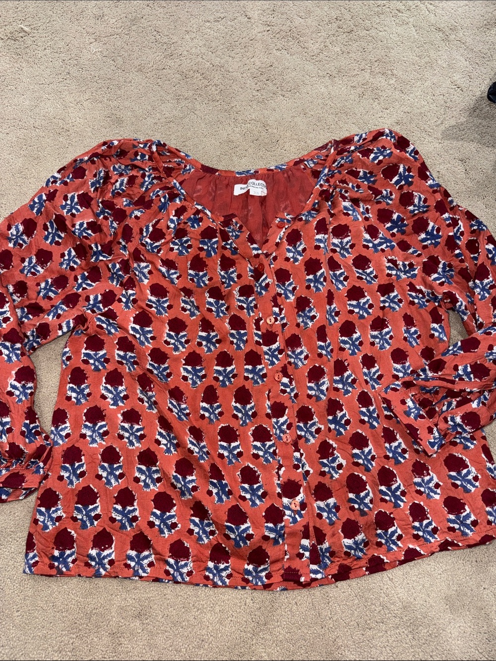 Emerson Fry India Collection Frances Blouse in XS
